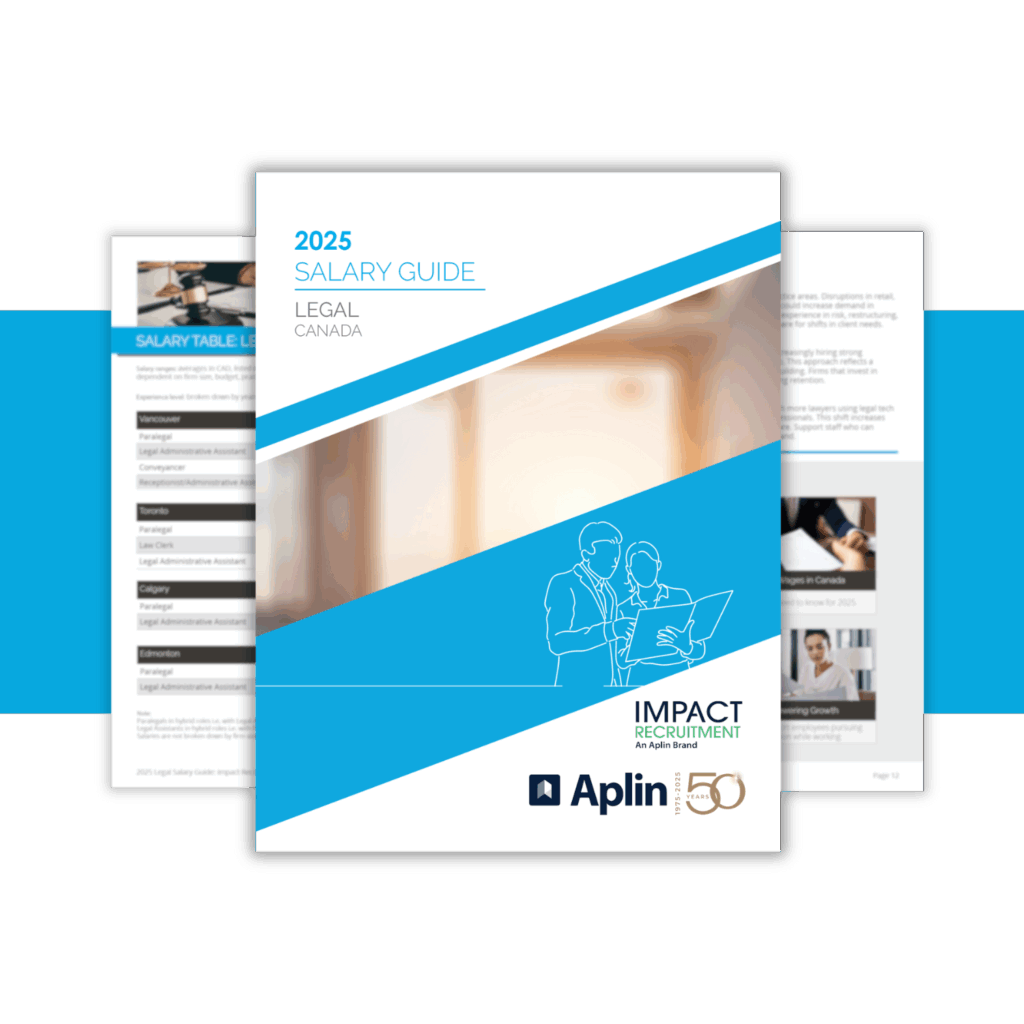 Salary Guide Legal Aplin Impact Recruitment