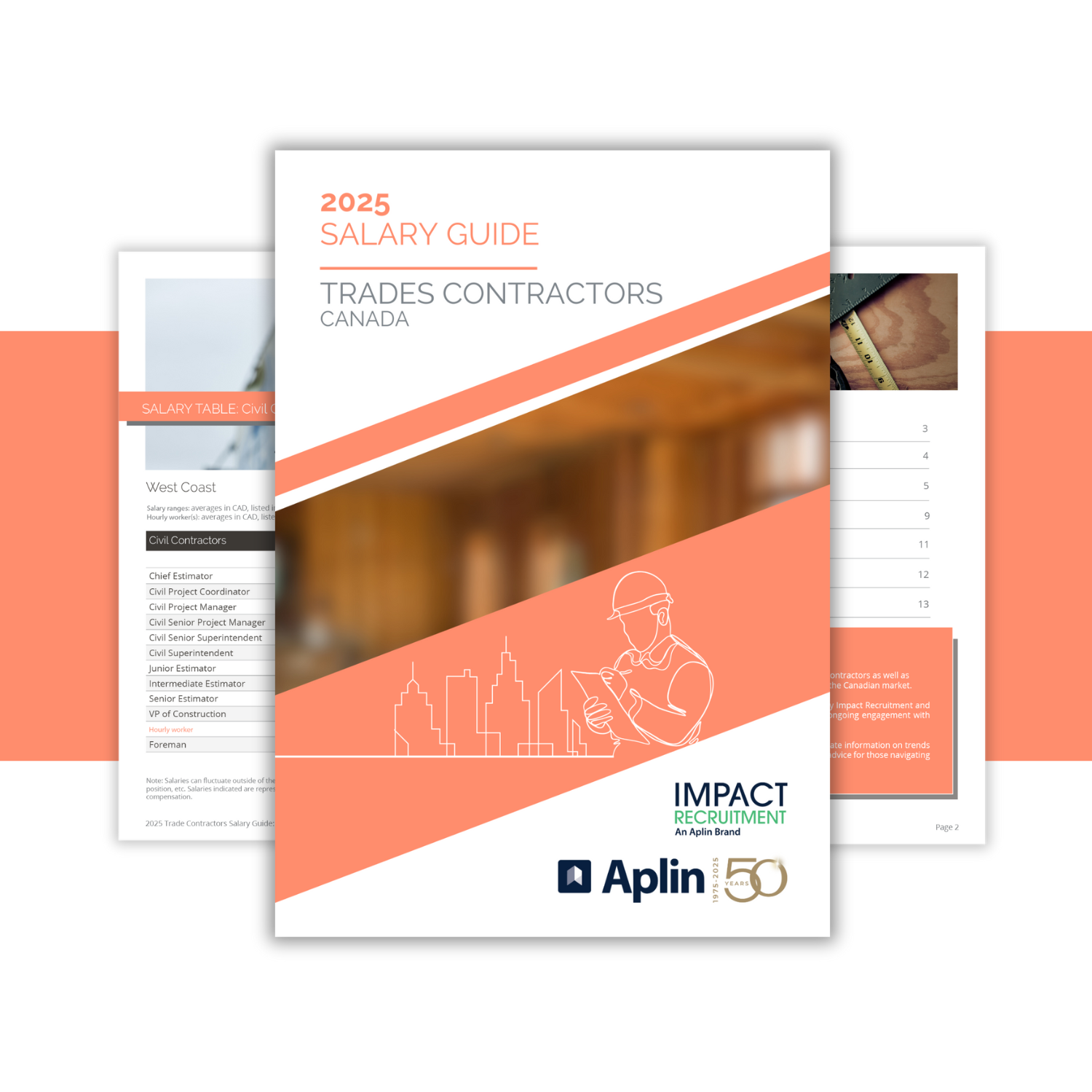 salary guide trade contractors 2025